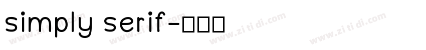 simply serif字体转换